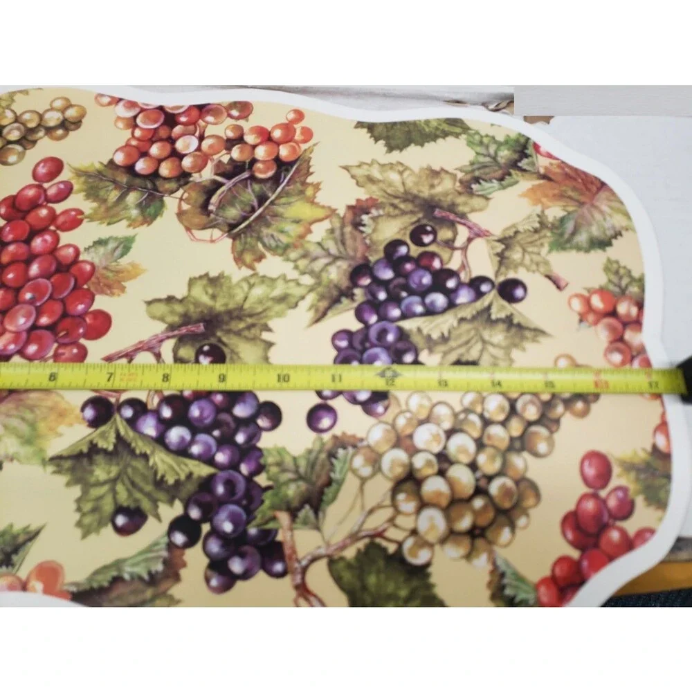 Set of 2 Same Kitchen Vinyl Non Clear Placemats (18
